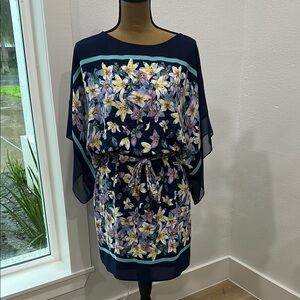 BCBGMaxAzria Floral Navy Mini Dress